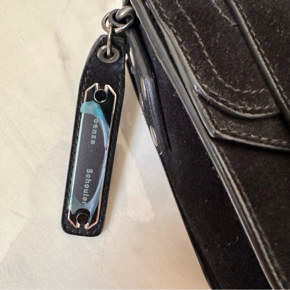 Proenza Schouler PS1 Mini Crossbody in Black Soft Suede - Picture 14 of 16